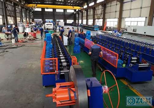 How does the roll forming machine work