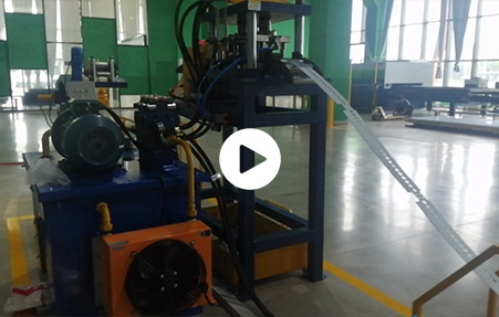 Electric cabinet strut roll forming machine