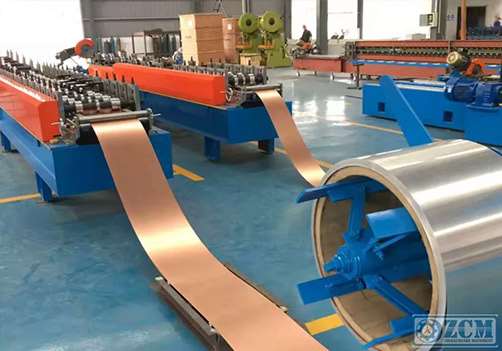 What are the functions of the roll forming machine in use?